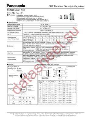 EEV-FK0J101P datasheet  